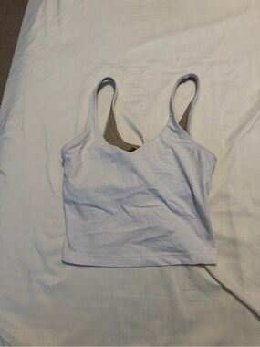 White Align Tank Top